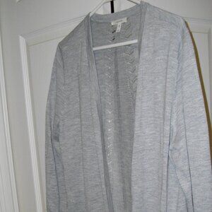 Women's open cardigan, Maurices, gray, XL.